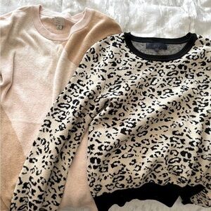 Rachel Roy Animal Print top size M